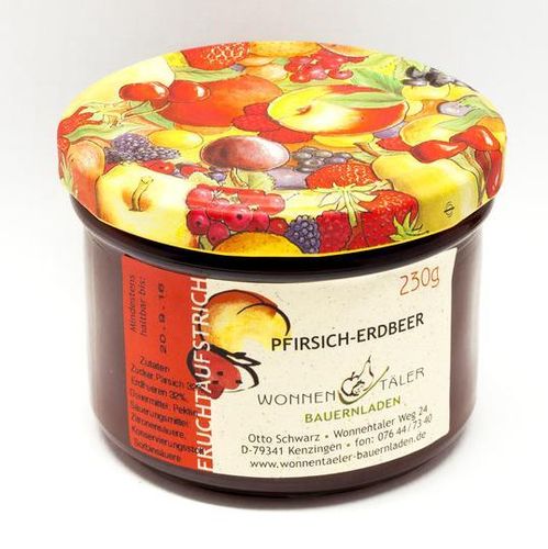 Pfirsich - Erdbeer - Fruchtaufstrich 230g
